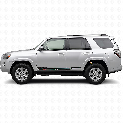 Calcomanía de vinilo para panel lateral con franjas curvas para Toyota 4Runner 2009-2024_1