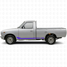 Calcomanía de vinilo lateral con rayas de panal para Toyota Hilux 1968-1972_2
