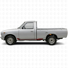 Calcomanía de vinilo con franjas laterales estilo racing para Toyota Hilux 1968-1972_3