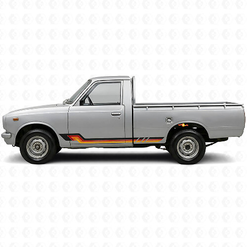Calcomanía de vinilo de franjas laterales estilo vintage para Toyota Hilux 1968-1972