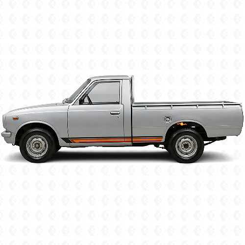 Calcomanía lateral de vinilo con franjas rectas vintage para Toyota Hilux 1968-1972_1