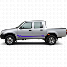 Calcomanía lateral de vinilo con franjas de panal para Toyota Hilux 1988-1997_2