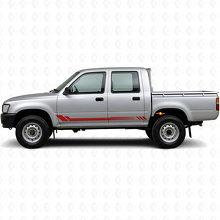 Calcomanía lateral de vinilo con franjas de panal para Toyota Hilux 1988-1997_3