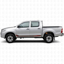 Calcomanía Vinilo de Franjas Laterales Estilo Racing para Toyota Hilux 2004-2015_3