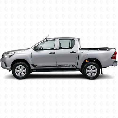 Calcomanía de Vinilo Lateral con Rayas en Panal para Toyota Hilux 2015+