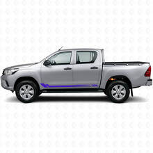 Calcomanía de Vinilo Lateral con Rayas en Panal para Toyota Hilux 2015+_2