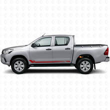 Calcomanía de Vinilo Lateral con Rayas en Panal para Toyota Hilux 2015+_3