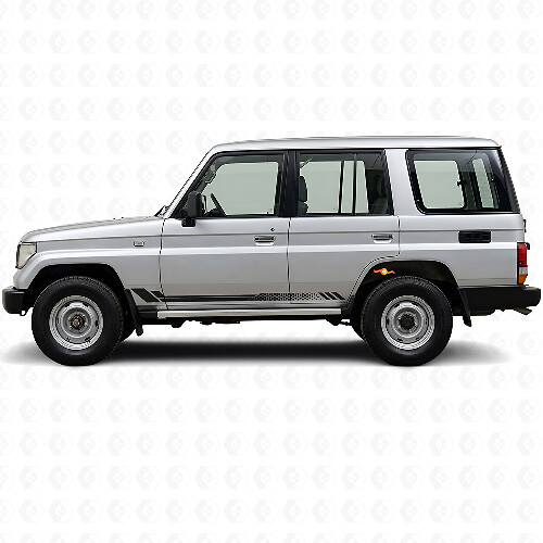 Calcomanía lateral de vinilo con rayas de panal para Toyota Land Cruiser Prado 1990-1996_1