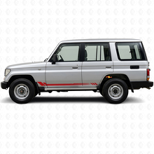Calcomanía lateral de vinilo con rayas de panal para Toyota Land Cruiser Prado 1990-1996_3