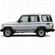 Vinilo adhesivo de franjas laterales estilo racing para Toyota Land Cruiser Prado 1990-1996_2