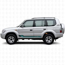 Vinilos decorativos estilo vintage de franjas laterales para Toyota Land Cruiser Prado 1996-2002_2