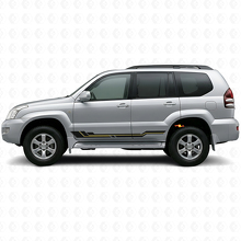 Calcomanía de Vinilo para Paneles Laterales con Franjas Curvas para Toyota Land Cruiser Prado 2002-2009_2