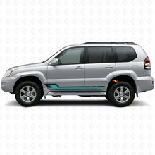 Calcomanía de vinilo con franjas laterales estilo vintage para Toyota Land Cruiser Prado 2002-2009_2