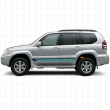 Calcomanía de vinilo lateral de rayas rectas vintage para Toyota Land Cruiser Prado 2002-2009_2