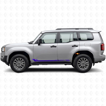 Calcomanía Lateral de Vinilo con Rayas de Panal para Toyota Land Cruiser Prado 2023+_2
