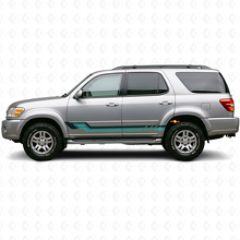 Calcomanía de vinilo con franjas laterales de estilo vintage para Toyota Sequoia 2000-2007_2