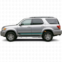 Calcomanía de vinilo lateral con franjas rectas vintage para Toyota Sequoia 2000-2007_2