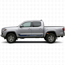 Vinilo de Franjas Laterales con Bandera a Cuadros para Toyota Tacoma 2015-2023_2