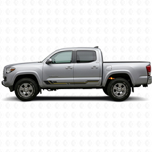 Vinilo de franjas curvas para paneles laterales para Toyota Tacoma 2015-2023_2