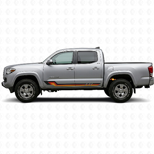 Pegatinas de vinilo con franjas laterales estilo vintage para Toyota Tacoma 2015-2023_1