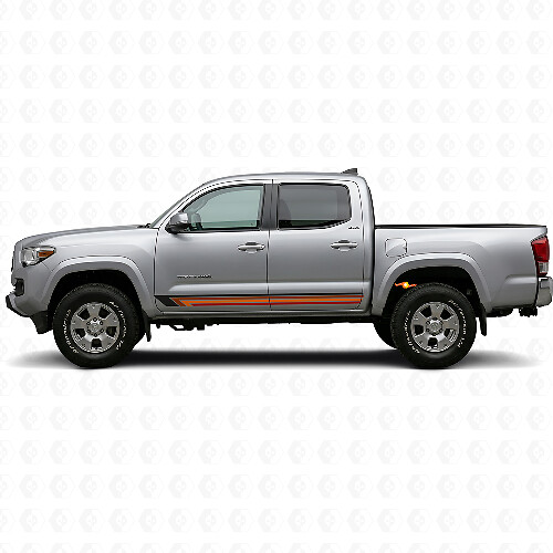 Calcomanía de Vinilo Laterales con Rayas Rectas Vintage para Toyota Tacoma 2015-2023_1