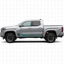 Calcomanía de vinilo con franjas laterales estilo vintage para Toyota Tacoma 2023+_2