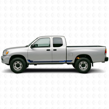 Calcomanía de vinilo de franjas laterales estilo racing para Toyota Tundra 1999-2006_2