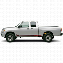 Calcomanía de vinilo de franjas laterales estilo racing para Toyota Tundra 1999-2006_3
