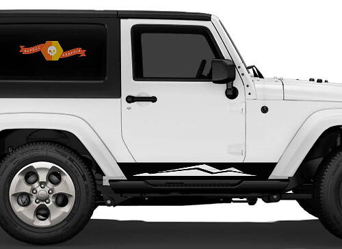 Kit de Vinilos de Franjas Laterales para Jeep Wrangler