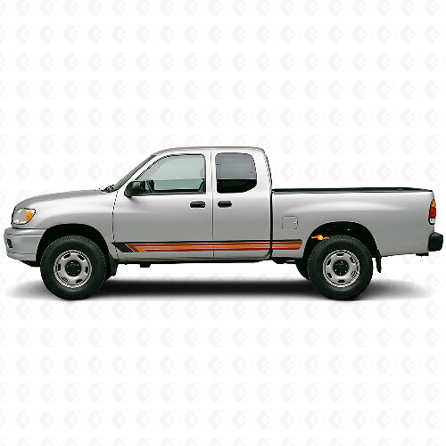 Vinilo lateral de franjas rectas vintage para Toyota Tundra 1999-2006