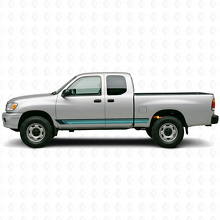 Vinilo lateral de franjas rectas vintage para Toyota Tundra 1999-2006_2