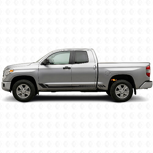 Calcomanía lateral de vinilo con franjas de panal para Toyota Tundra 2007-2021_1