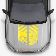 Calcomanía de Vinilo con Rayas Estilo Montaña para Capó de Jeep Compass 2026 2