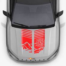 Calcomanía de Vinilo con Rayas Estilo Montaña para Capó de Jeep Compass 2026 3