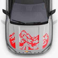 Calcomanía de vinilo con triples franjas Mountain Style para capó de Jeep Compass 2026 2