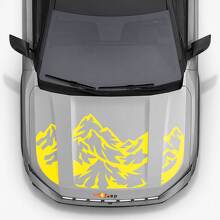 Calcomanía de vinilo con triples franjas Mountain Style para capó de Jeep Compass 2026 3