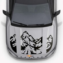 Calcomanía de vinilo con triples franjas Mountain Style para capó de Jeep Compass 2026_4