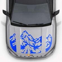 Calcomanía de vinilo con triples franjas Mountain Style para capó de Jeep Compass 2026_6