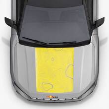 Calcomanía de vinilo para capó estilo topográfico para Jeep Compass 2026 2