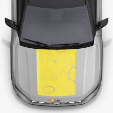Calcomanía de vinilo para capó estilo topográfico para Jeep Compass 2026_2