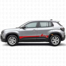 Kit de Vinilo de Tiras Estilo Montañas para Paneles Laterales de Jeep Avenger 2023+_3