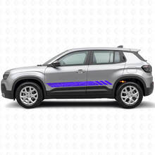 Calcomanía Lateral de Vinilo con Rayas Estilo Topográfico para Jeep Avenger 2023+_2