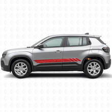 Calcomanía Lateral de Vinilo con Rayas Estilo Topográfico para Jeep Avenger 2023+_3