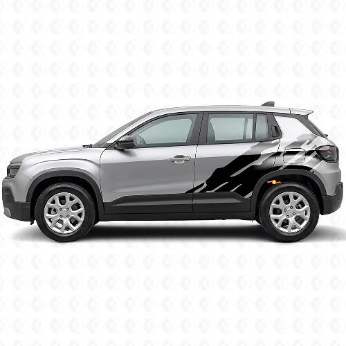 Vinilo decorativo lateral con gráfico de salpicaduras de barro para Jeep Avenger 2023+_1