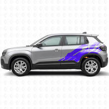 Vinilo decorativo lateral con gráfico de salpicaduras de barro para Jeep Avenger 2023+_2