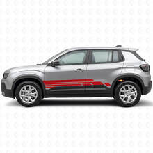 Kit de Calcomanías Laterales de Vinilo con Franjas Curvas para Jeep Avenger 2023+_3
