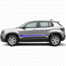 Calcomanía lateral de vinilo con rayas de panal para Jeep Avenger 2023+_2