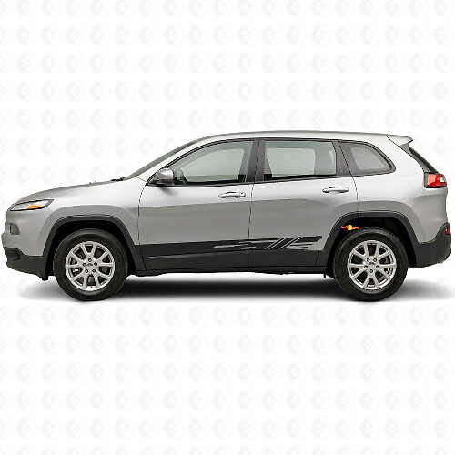 Kit de Pegatinas de Vinilo con Rayas Laterales Decoradas para Jeep Cherokee KL 2013-2023_1