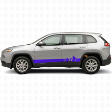 Vinilo Lateral de Franjas Anchas de Montañas para Jeep Cherokee KL 2013-2023_2