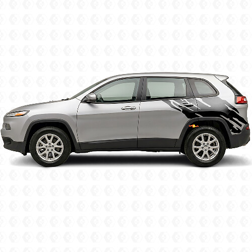 Gráfico Salpicadura de Barro Vinilo Adhesivo Lateral Trasero para Jeep Cherokee KL 2013-2023